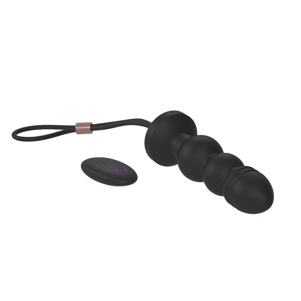 Silicone Beaded Vibrating Plug Loveplugs Anal Plug Product Available For Purchase Image 1