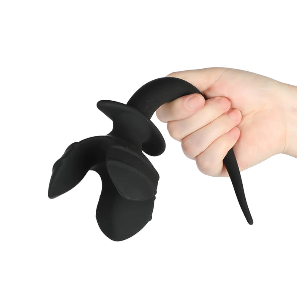 11" - 12" Black Silicone Dog Tail Love Plugs 11" - 12" Black Silicone Dog Tail Love Plugs