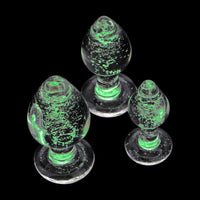 Glow in the Dark Huge Glass Set (3 Piece) Loveplugs Anal Plug Product Available For Purchase Image 21