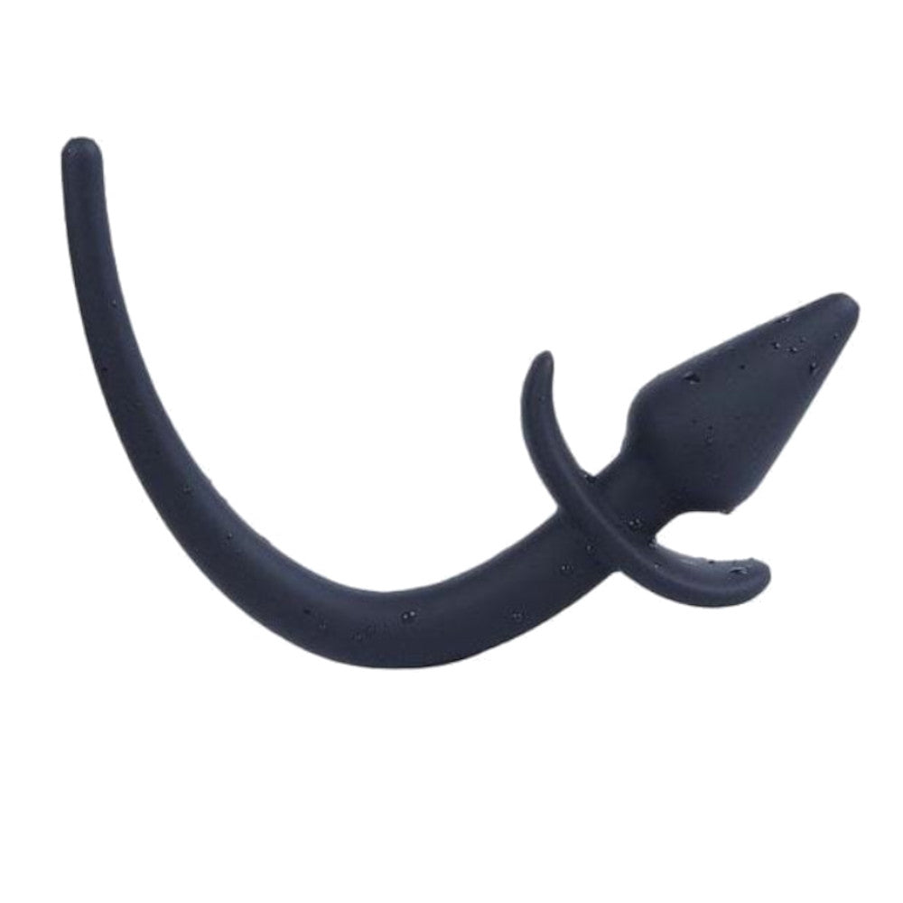 Silicone Dog Tail Butt Plug, 8"