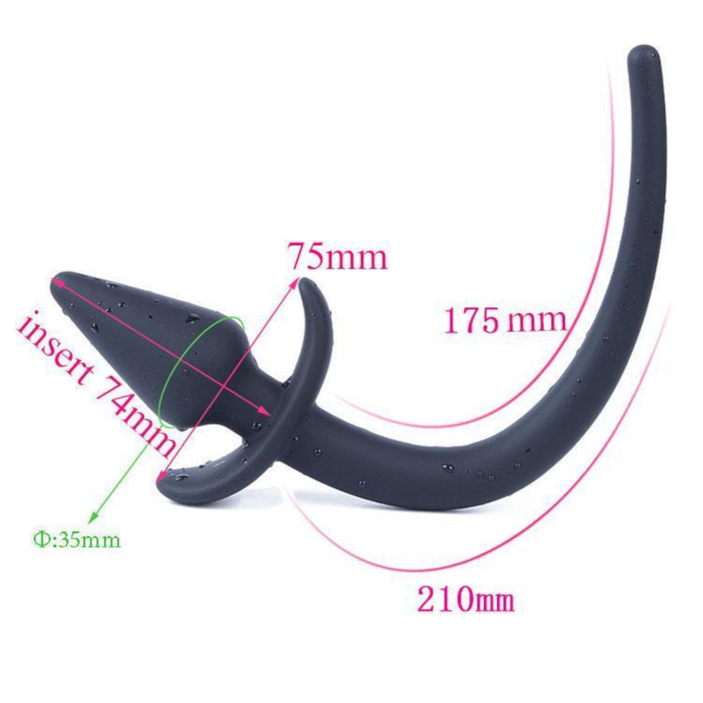 Silicone Dog Tail, 8" Loveplugs Anal Plug Product Available For Purchase Image 4