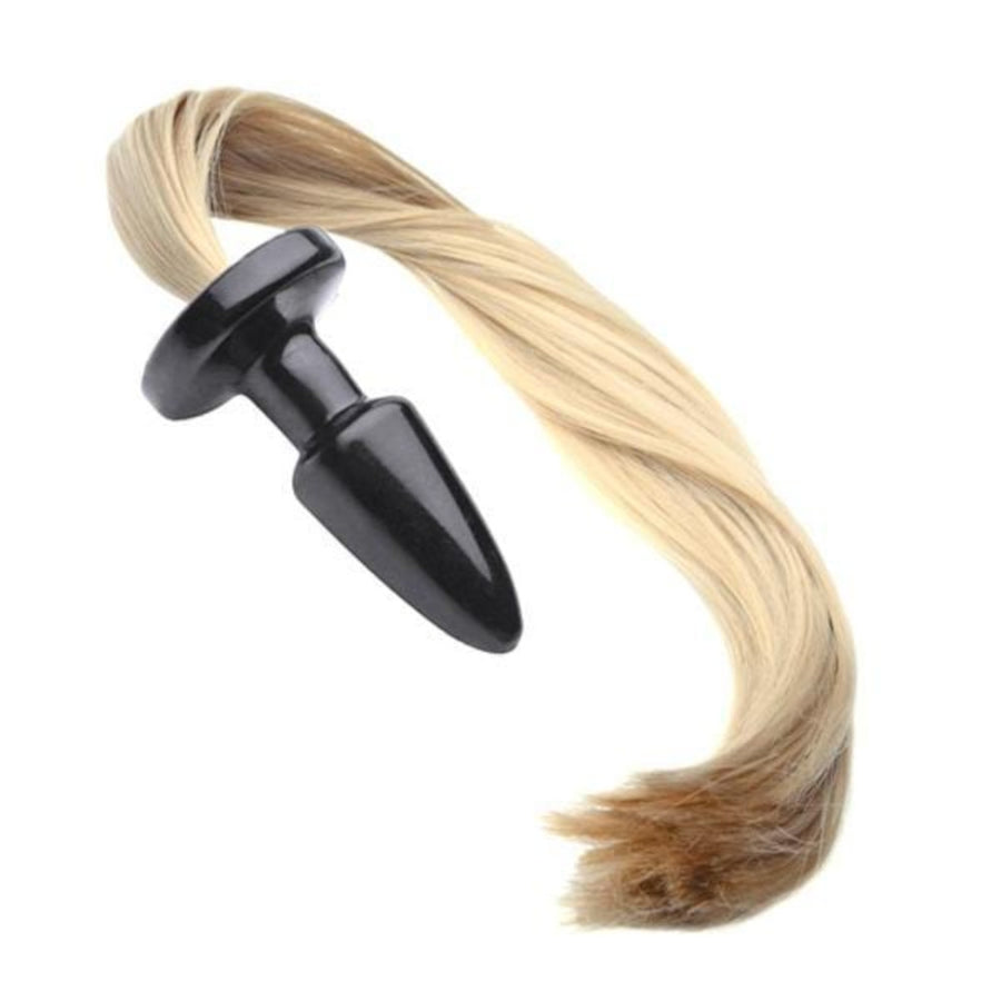 Silicone Horse Tail Butt Plug, 20" Loveplugs Anal Plug Product Available For Purchase Image 41