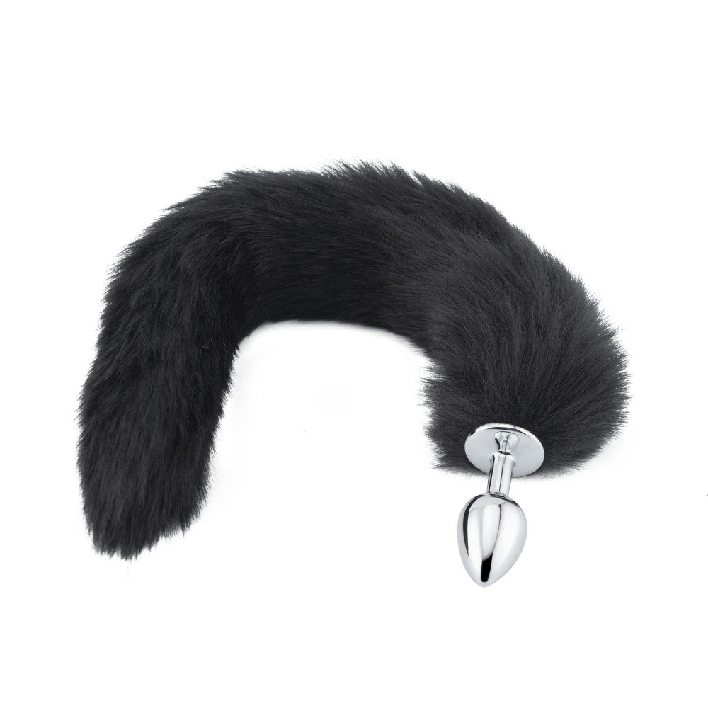 Black Fox Tail Plug 16"