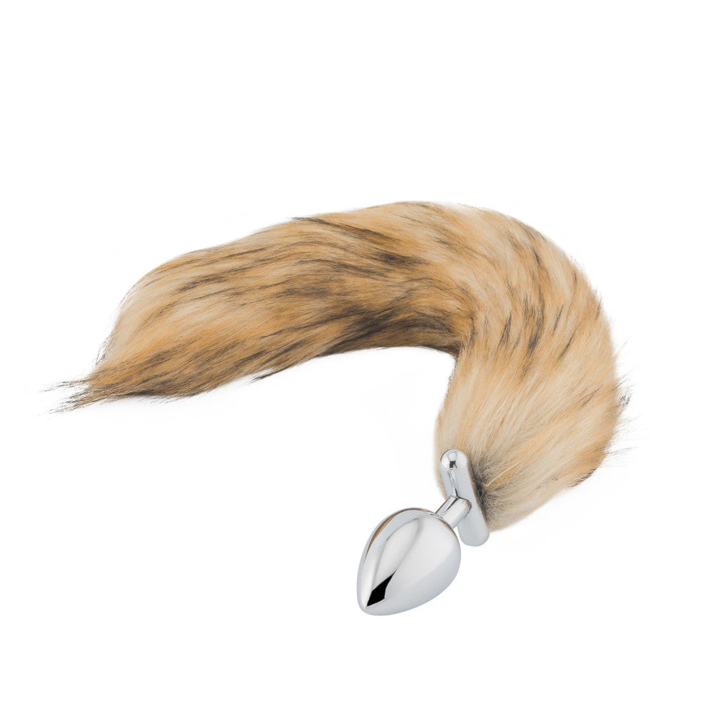 Brown Fox Shapeable Metal Tail, 18" Loveplugs Anal Plug Product Available For Purchase Image 2