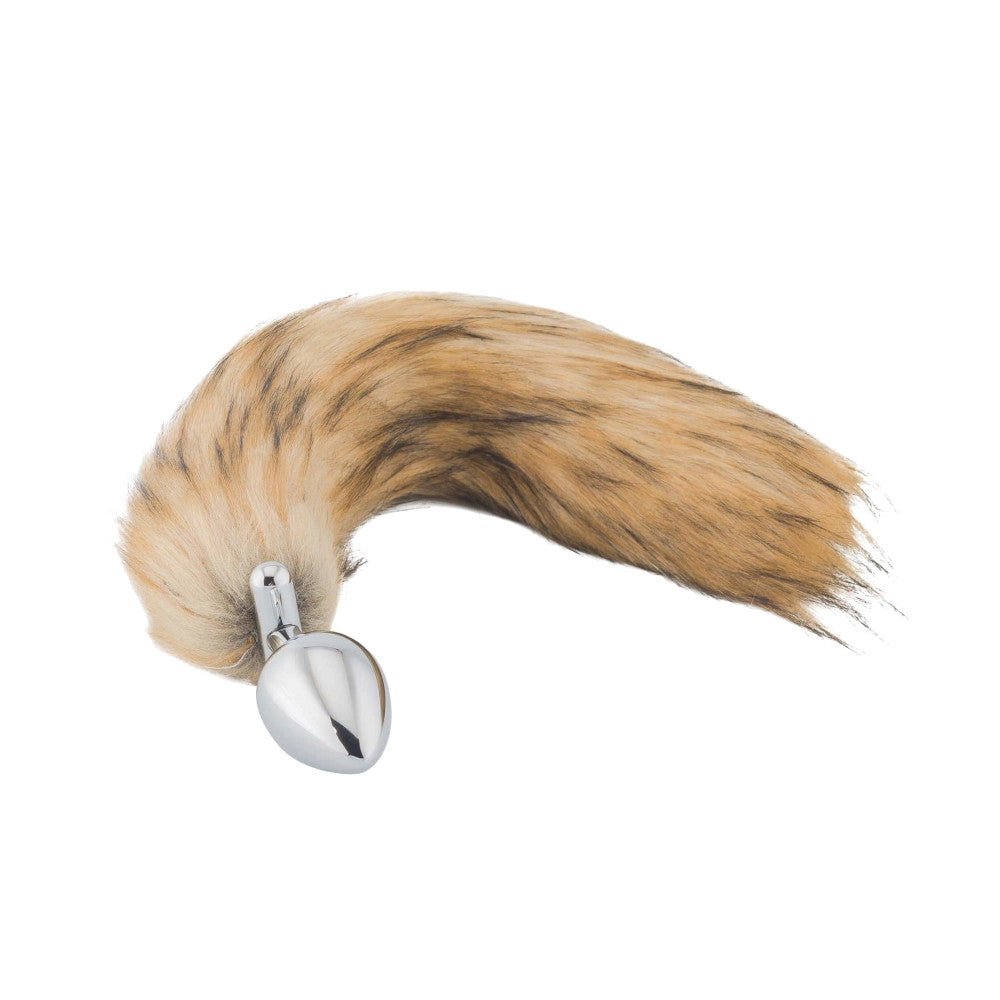 Brown Fox Shapeable Metal Tail, 18" Loveplugs Anal Plug Product Available For Purchase Image 3