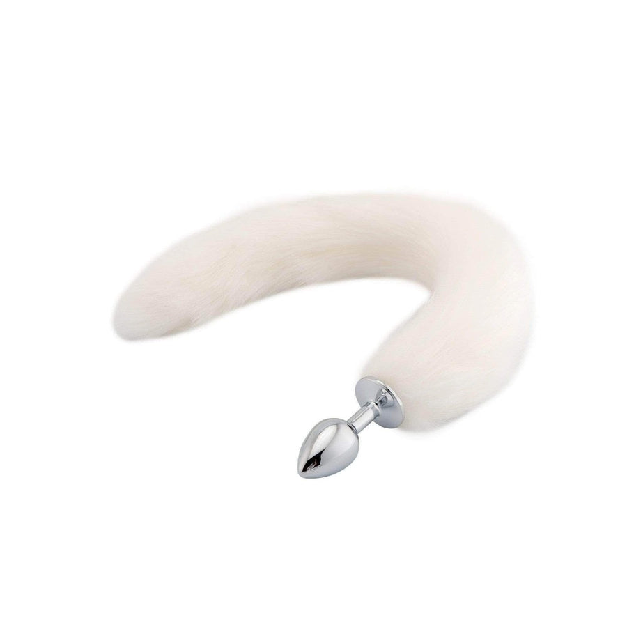 White Cat Tail Plug 16" Loveplugs Anal Plug Product Available For Purchase Image 41