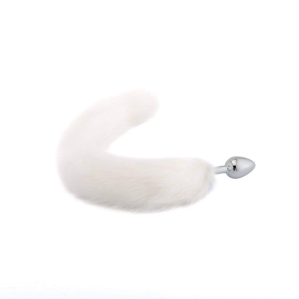 White Cat Tail Plug 16" Loveplugs Anal Plug Product Available For Purchase Image 6