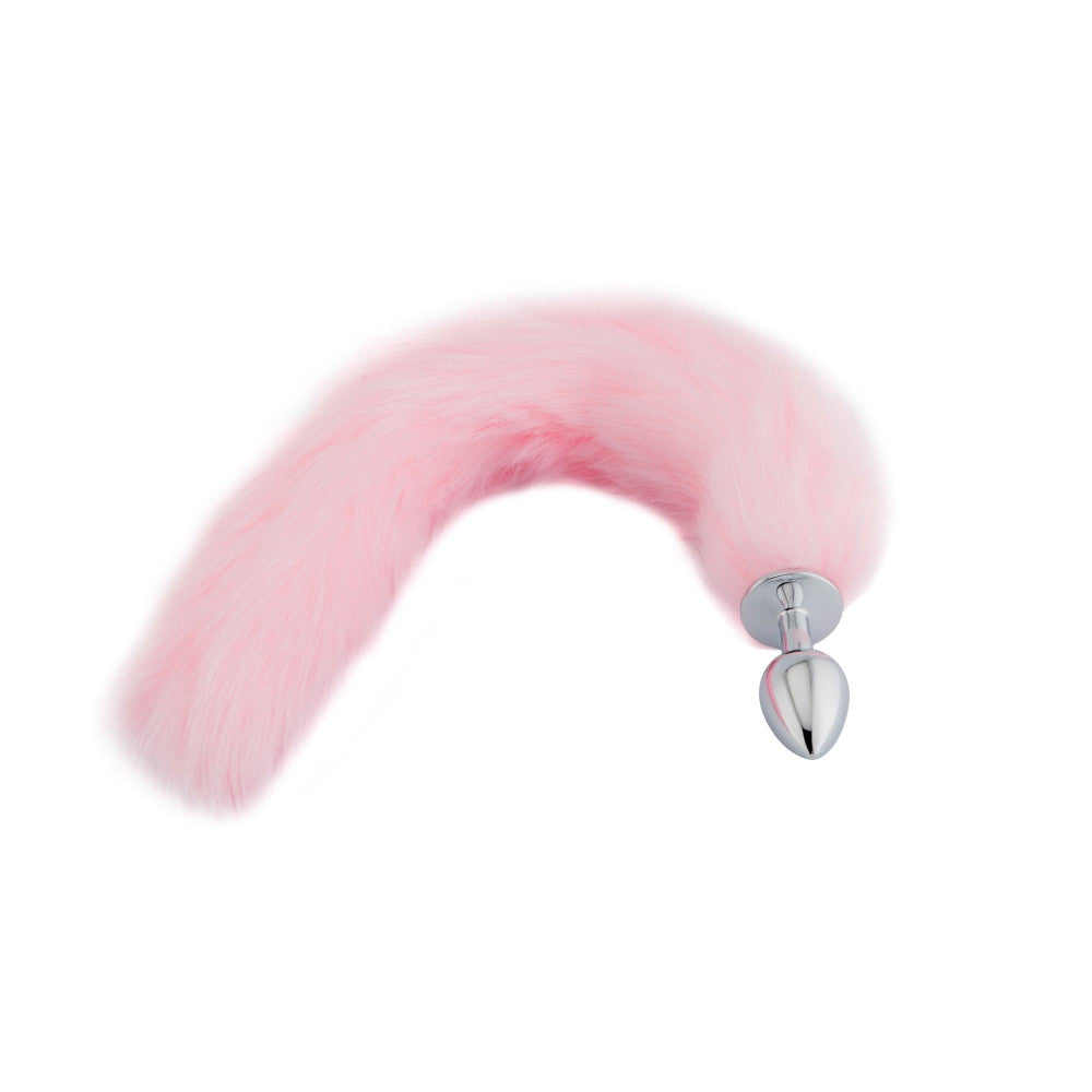 Pink Fox Tail 16" Loveplugs Anal Plug Product Available For Purchase Image 2