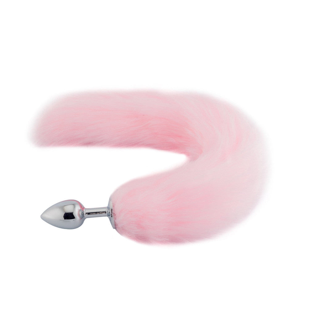 Pink Fox Tail 16" Loveplugs Anal Plug Product Available For Purchase Image 3