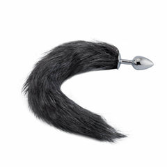 The discreet packaging ensures privacy. The sex toys fox comes with a stainless steel sex toy and an 18" tail. It measures 4cm, gray, cat, with a sleek design for comfort.