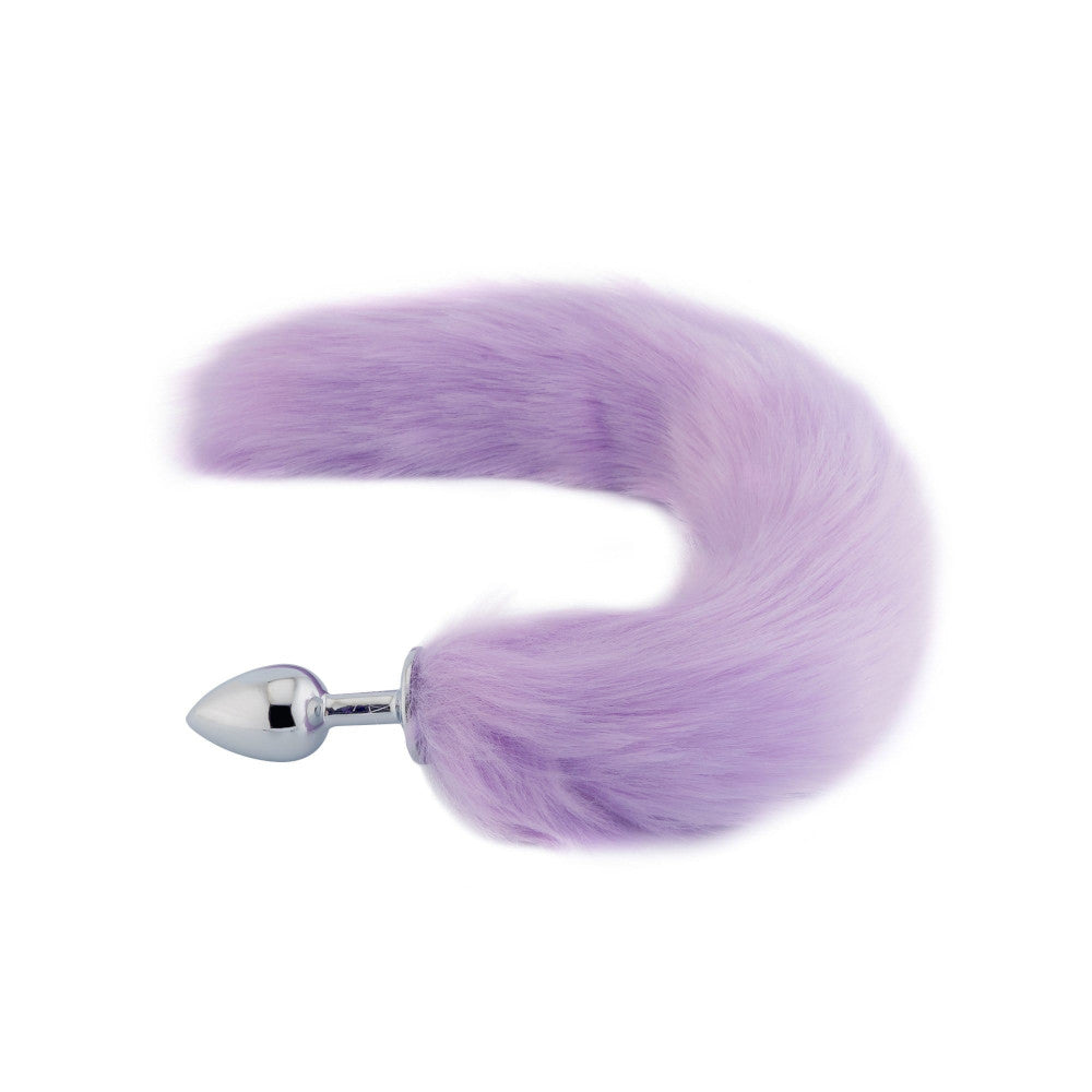 Purple Fox Tail Butt Plug 16" Loveplugs Anal Plug Product Available For Purchase Image 2