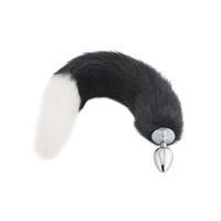 Black & White Fox Tail 16" Loveplugs Anal Plug Product Available For Purchase Image 22