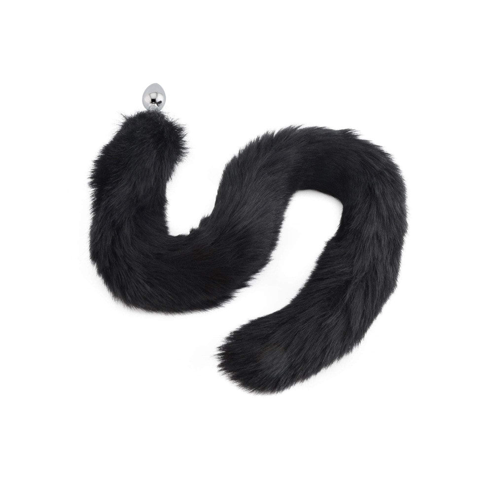 Black Fox Tail With Plugging Tip Loveplugs Anal Plug Product Available For Purchase Image 2