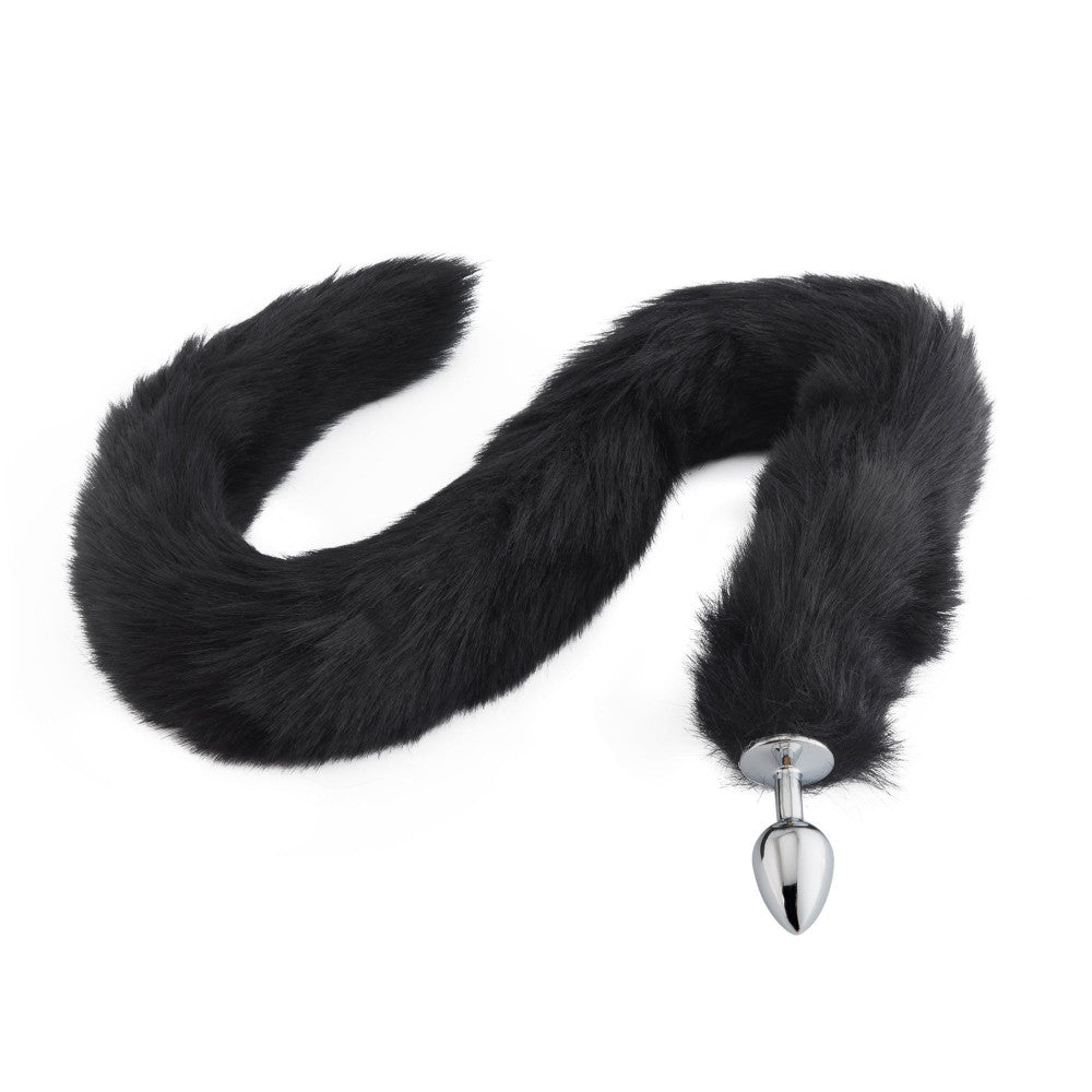 Black Wolf Tail Plug 32"