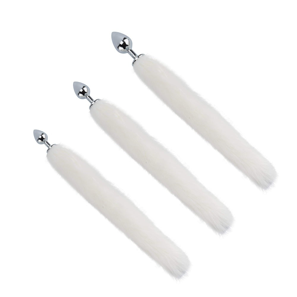 White Cat Tail Plug 16" Loveplugs Anal Plug Product Available For Purchase Image 7