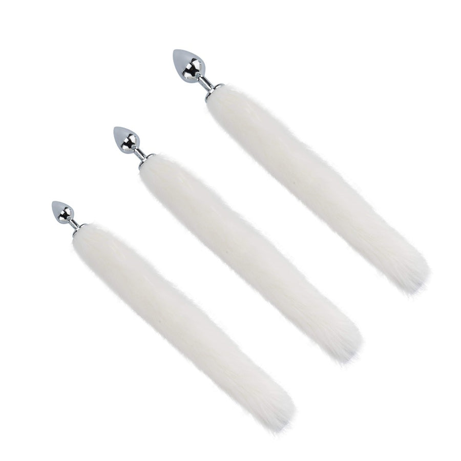 White Cat Tail Plug 16" Loveplugs Anal Plug Product Available For Purchase Image 46