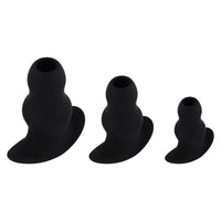 Soft Black Tunnel Plugs (3 Piece)