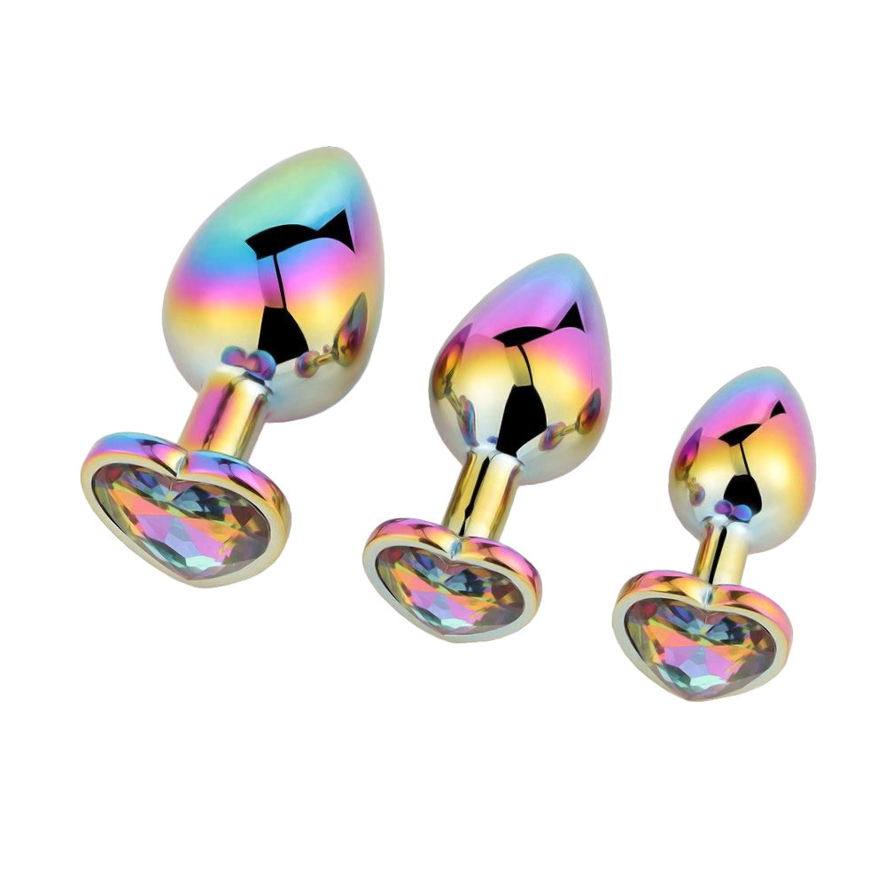 Gleaming Steel Toy Set (3 Piece) Loveplugs Anal Plug Product Available For Purchase Image 1