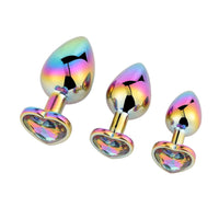 Rainbow Heart Jeweled Kit (3 Piece) Loveplugs Anal Plug Product Available For Purchase Image 20