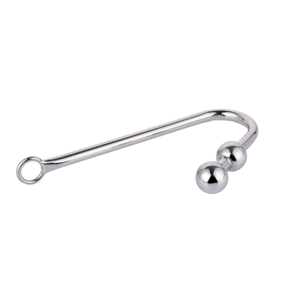 Two Balls Stainless Steel Anal Hook Loveplugs Anal Plug Product Available For Purchase Image 1