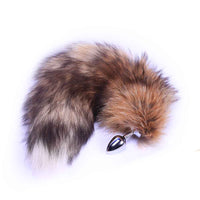 Brown Fox Tail Plug 16"