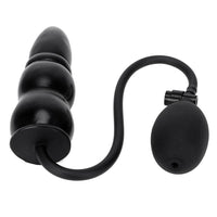 5.5" Black Beaded Silicone Inflatable Loveplugs Anal Plug Product Available For Purchase Image 21