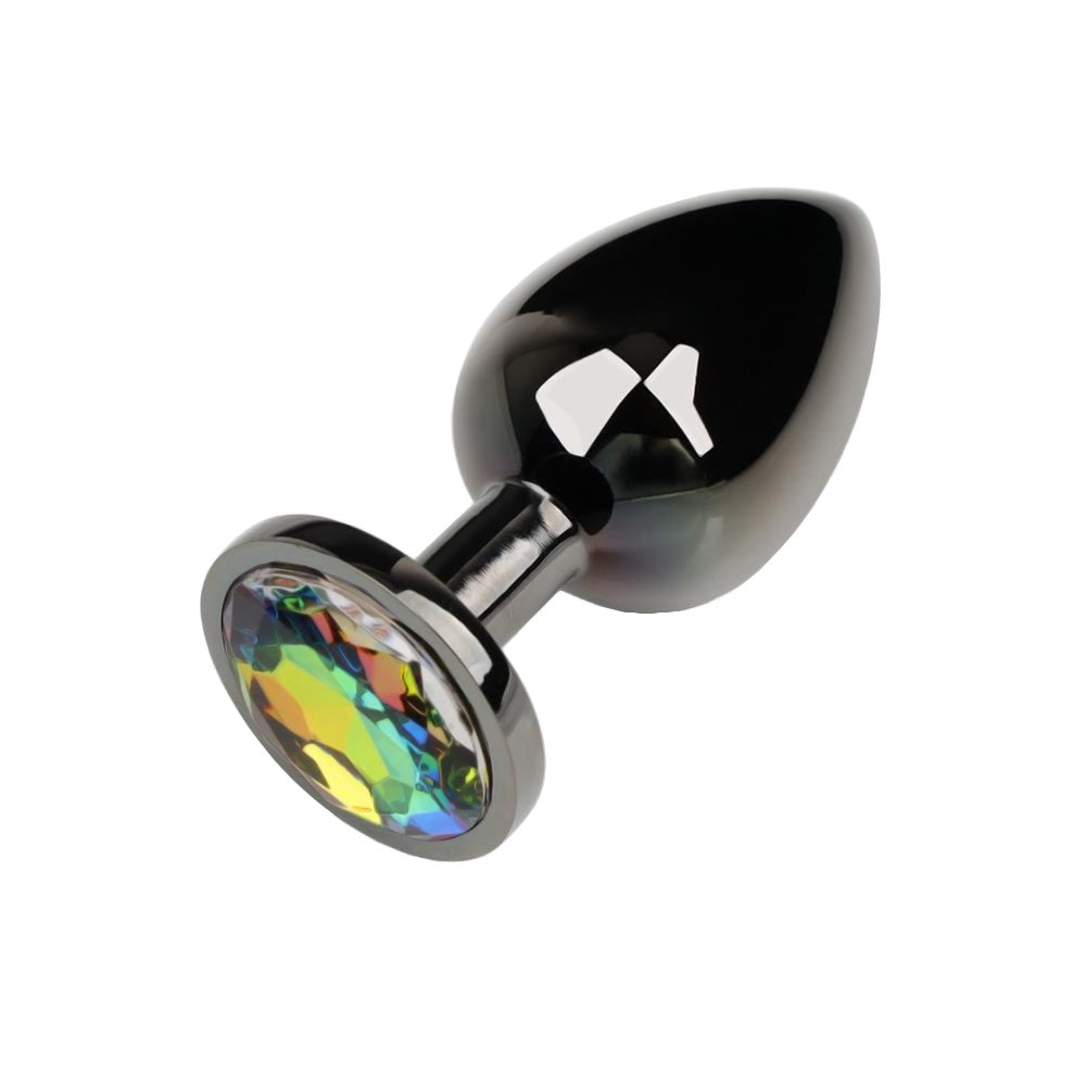 Gunmetal Jeweled Plugs (3 Piece) Loveplugs Anal Plug Product Available For Purchase Image 7