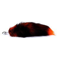 Black & Orange Cat Tail Plug 16"