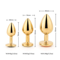 Gold Sex Toy Anal Kit (3 Piece) Loveplugs Anal Plug Product Available For Purchase Image 27