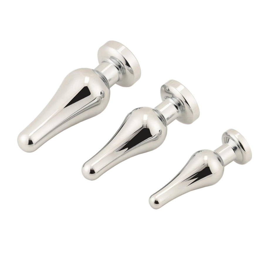Tapered Steel Jeweled Kit (3 Piece) Loveplugs Anal Plug Product Available For Purchase Image 44