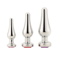 Tapered Steel Jeweled Kit (3 Piece) Loveplugs Anal Plug Product Available For Purchase Image 23