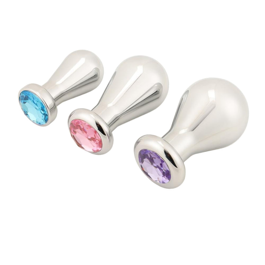 Jeweled Bulb Plug Set (3 Piece) Loveplugs Anal Plug Product Available For Purchase Image 40