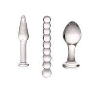Transparent Pyrex Glass Kit (3 Piece) Loveplugs Anal Plug Product Available For Purchase Image 20