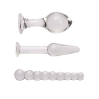 Transparent Pyrex Glass Kit (3 Piece) Loveplugs Anal Plug Product Available For Purchase Image 21