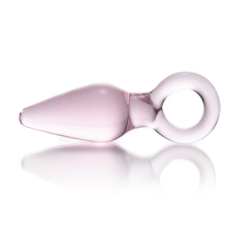 Pink Kunai Glass Butt Plug