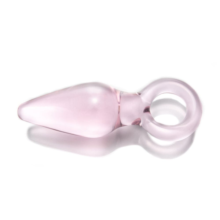 Pink Kunai Glass Butt Plug