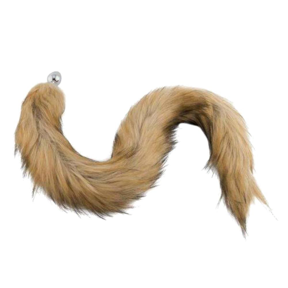 Brown Kitty Cat Tail Plug 32" Loveplugs Anal Plug Product Available For Purchase Image 1