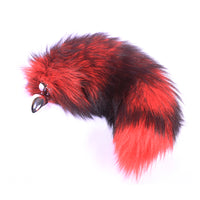 Red with Black Cat Tail Plug, 16"