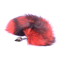 Red with Black Cat Tail Plug, 16"