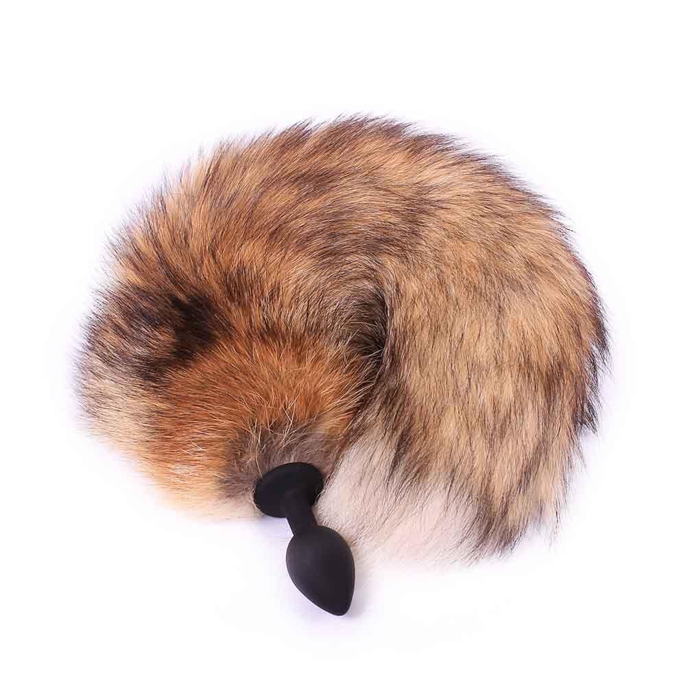 Brown Fox Silicone Tail 16"