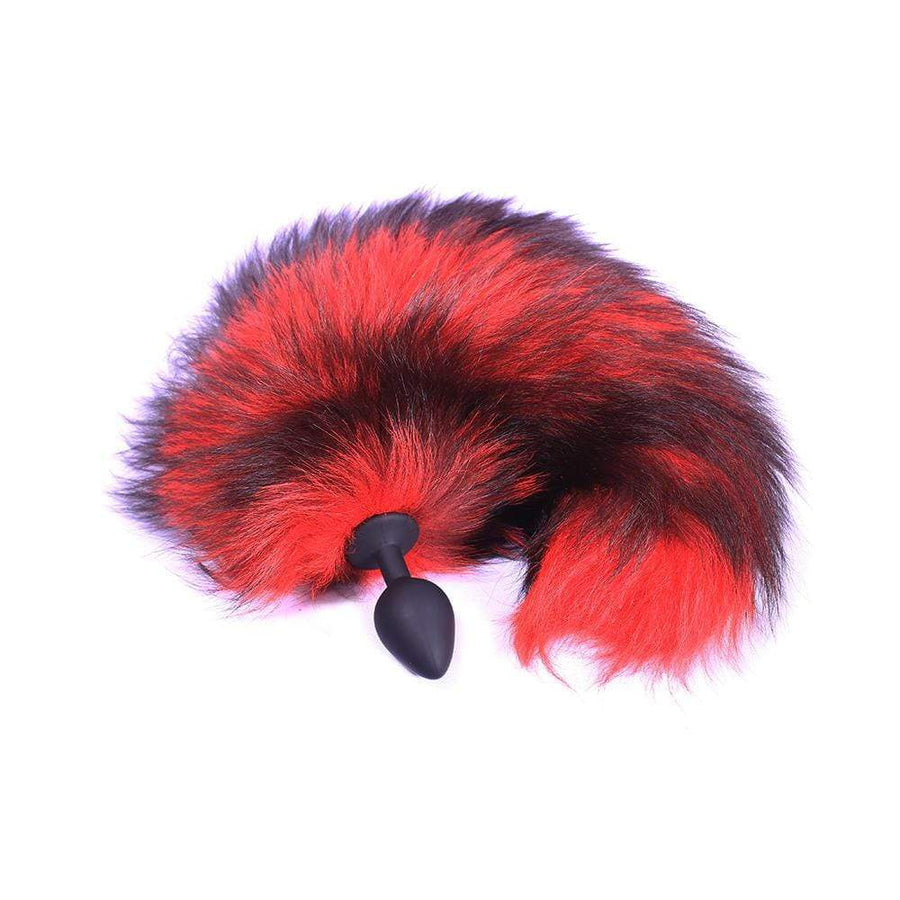 Red Silicone Wolf Tail Plug 16" Loveplugs Anal Plug Product Available For Purchase Image 40