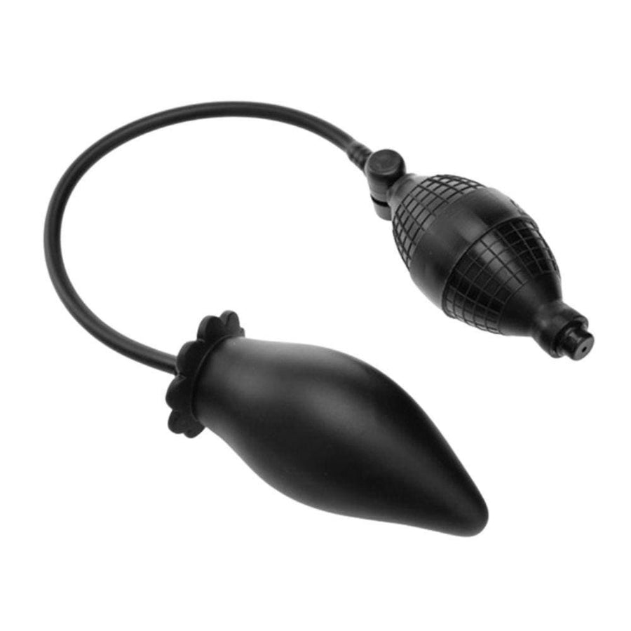 Black Silicone Inflatable Butt Plug