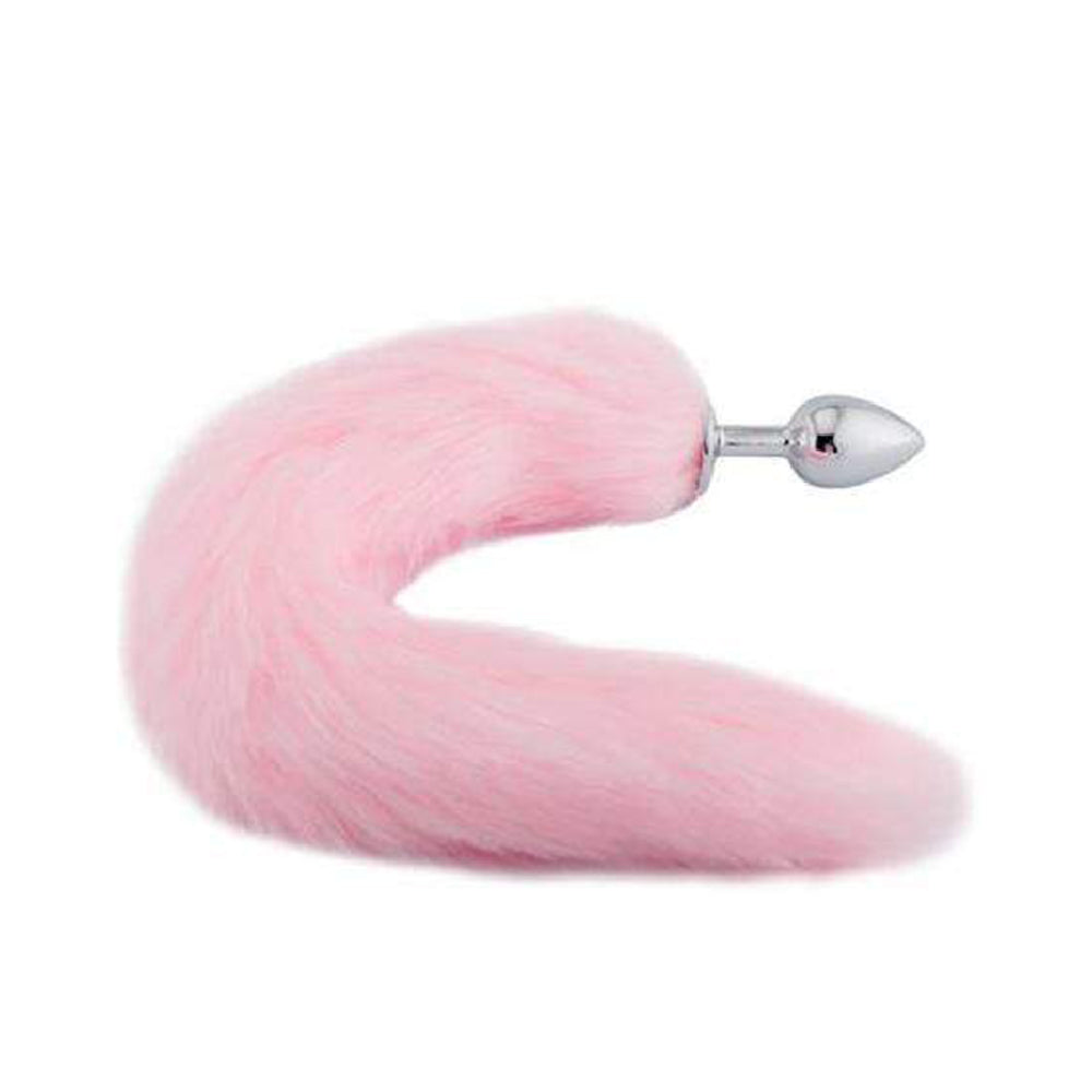Pink Fox Tail 16" Loveplugs Anal Plug Product Available For Purchase Image 1