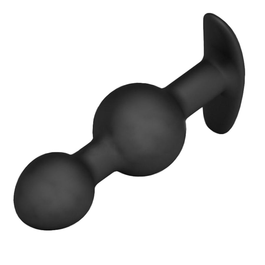Black Bead Silicone String Anal Toy Love Plugs Black Bead Silicone String Anal Toy Love Plugs
