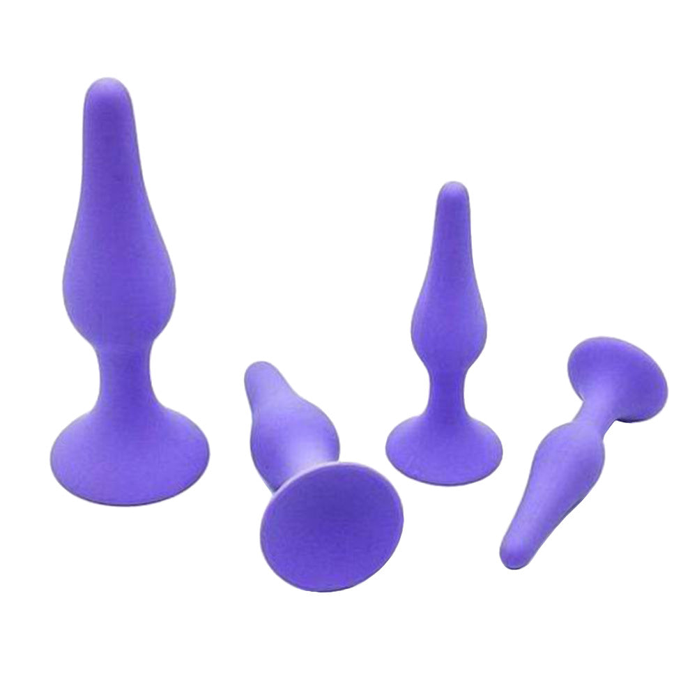 Flexible Silicone Plug Trainer Kit (4 Piece) Loveplugs Anal Plug Product Available For Purchase Image 1