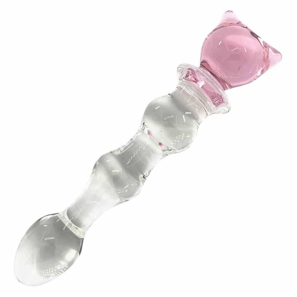 Moon And Star Glass Plug Dildo