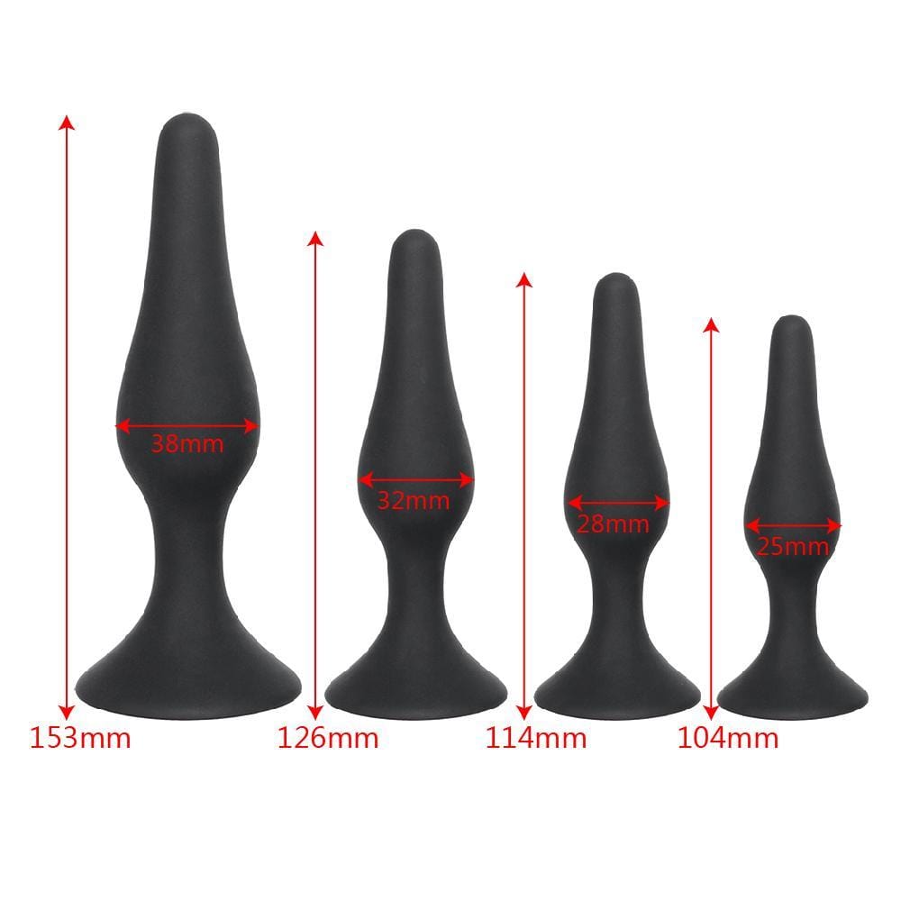 4 Sizes Available Black Silicone Butt Plug Loveplugs Anal Plug Product Available For Purchase Image 6
