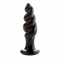 Black Spiral Glass Plug Loveplugs Anal Plug Product Available For Purchase Image 20