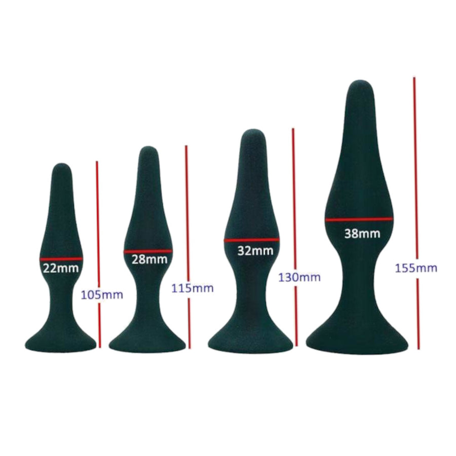 Silicone Training Plug Kit (4 Piece) Love Plugs Silicone Training Plug Kit (4 Piece) Love Plugs