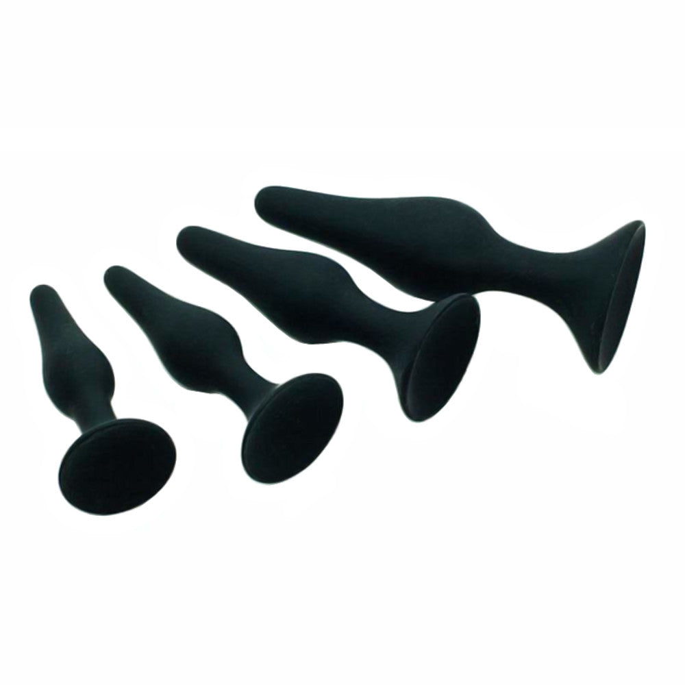Flexible Silicone Plug Trainer Kit (4 Piece) Loveplugs Anal Plug Product Available For Purchase Image 4